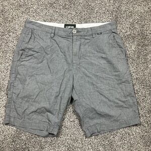 Linksoul Shorts Size 32‎ Golf Performance Stretch Houndstooth Gray 10" Inseam